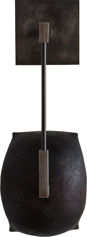 Bowl Sconce, Patina, Kenya, Wood, Fritz Porter, Design Collective