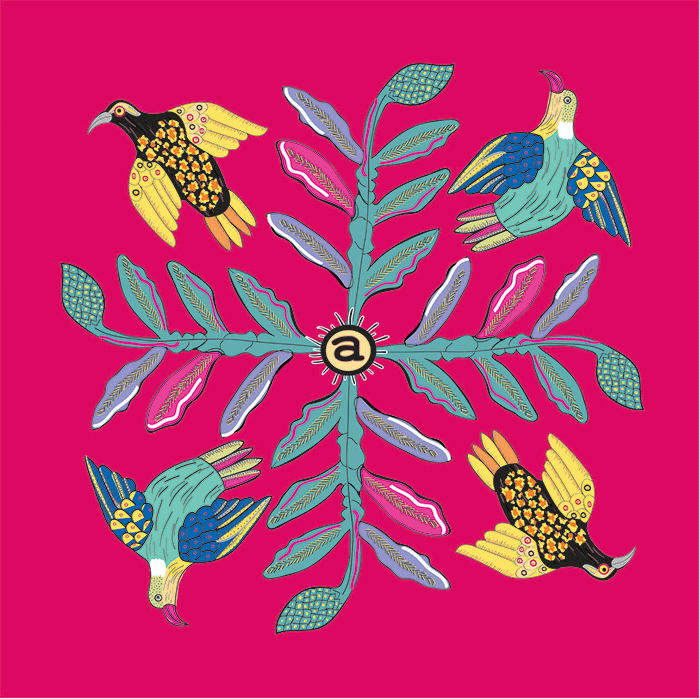 Bird Crossing Watermelon Fabric