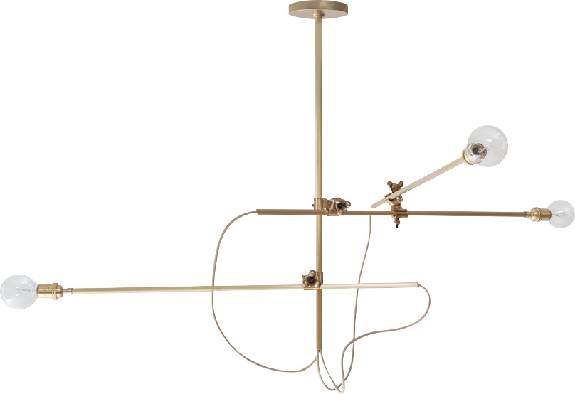 Brass Chandelier, Lights, Unique, Fritz Porter, Design Collective