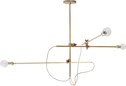 Brass Chandelier, Lights, Unique, Fritz Porter, Design Collective