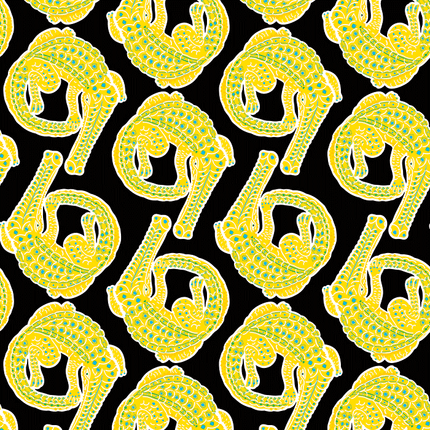 Croco Lime Light Fabric