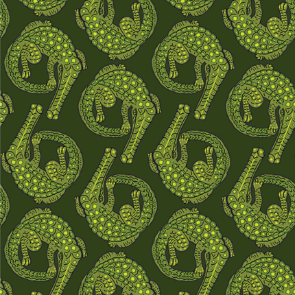 Croco Rivergreen Fabric