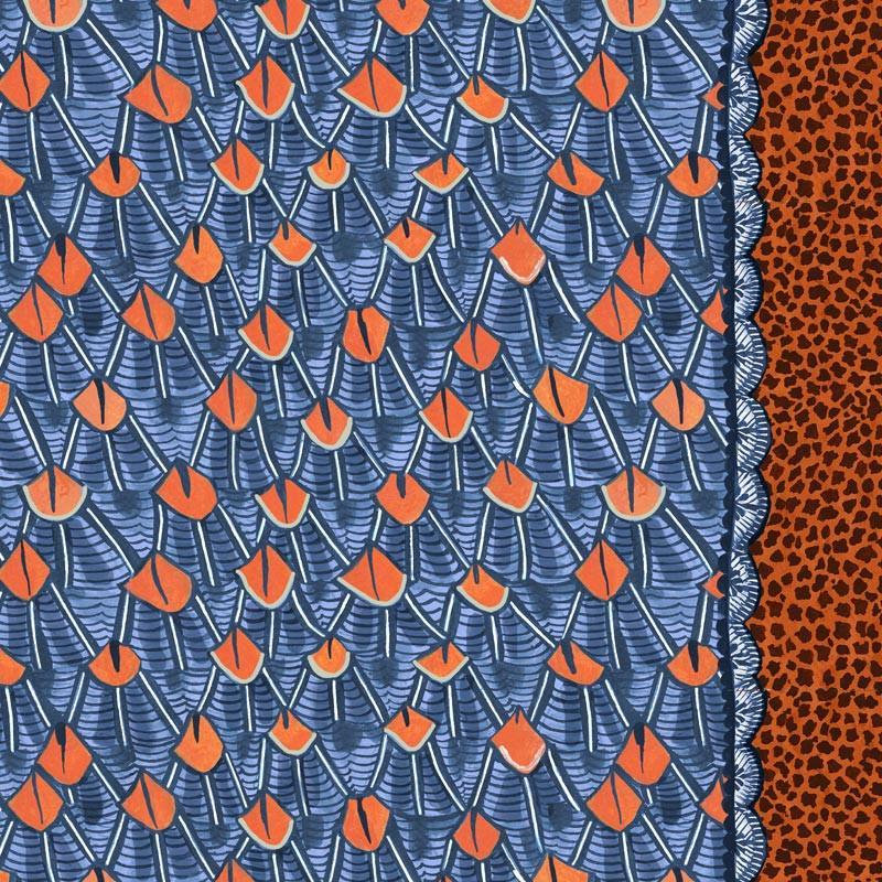 Feather Royal Fabric