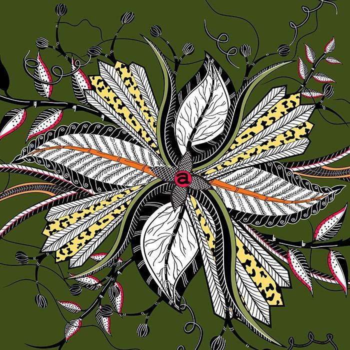 Hippo Flower Swamp Fabric