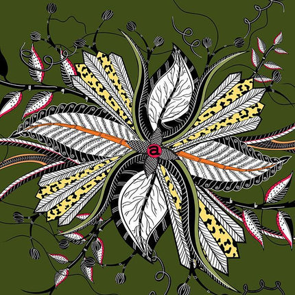 Hippo Flower Swamp Fabric