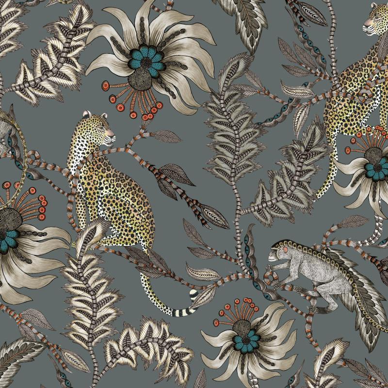 Monkey Bean Ash Fabric