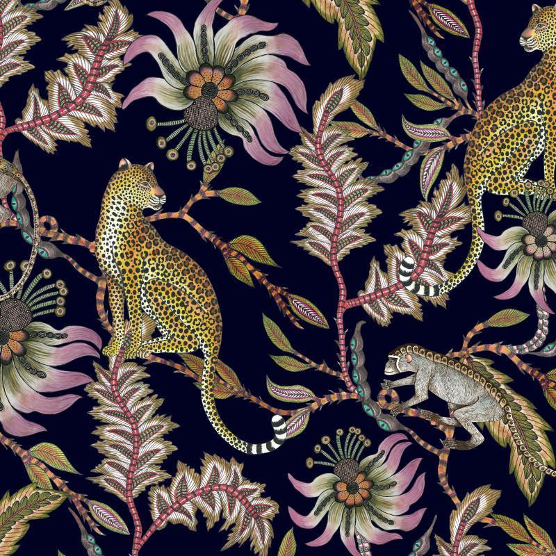 Monkey Bean Night Fabric