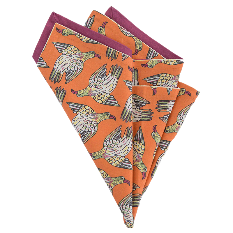 Pair of Bird Repeat Napkins