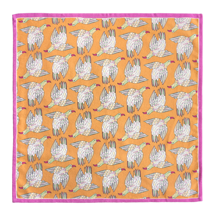Pair of Bird Repeat Napkins
