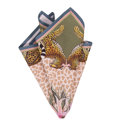 Pair of Leopard Lily Napkins