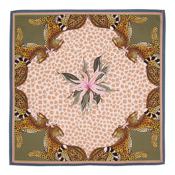 Pair of Leopard Lily Napkins