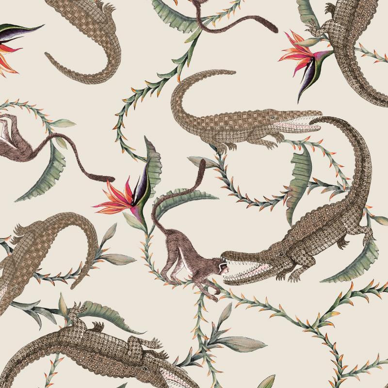 River Chase Driftwood Fabric