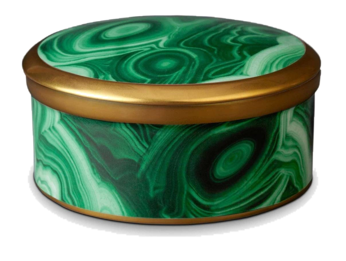 Malachite Round Box